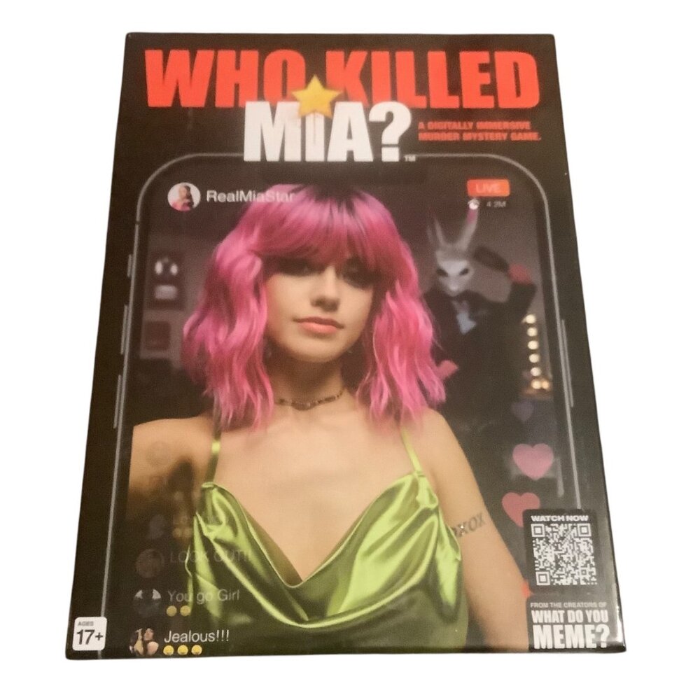 "Who Killed Mia?" Murder Mystery Game Digitally Immersive Adult Crime‎ 17+ NEW